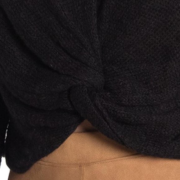 NWOT BCBGeneration Twist Hem V-Neck Sweater - Picture 3 of 6